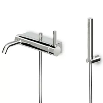 Maišytuvas voniai Zucchetti PAN chromo su rankiniu dušeliu - lazdele, ZP6181