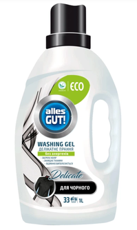 Eco švelnus skalbimo gelis juodiems drabužiams AllesGUT, 1L, 7198