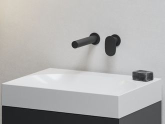 Potinkinis praustuvo maišytuvas su korpusu, Ravak SG 019.20BLM.O1, matinės juodos, X070546