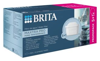 BIG pakas. BRITA Maxtra PRO pure performance vandens filtras 6 (5+1) vnt., komplektas pusei metų, 4006387121907, 1050817 ,SUPER PASIŪLYMAS