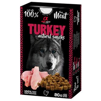 ALPHA SPIRIT NATURAL DOG skanėstai šunims su kalakutiena 80g (6), ALPHD110000745