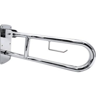 Atrama atlenkiama su WC popieriaus laikikliu Ridder 80 cm, chromas, A220200