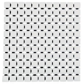 Neslystantis vonios kilimėlis Ridder Nevis baltas, 54x54cm, 6108201