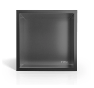 Įleidžiama sieninė lentyna Balneo Wall Box ONE su rėmeliu, metalo sp., 30x30x10 cm