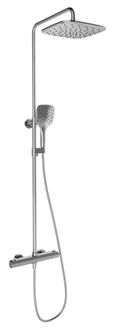 Dušo stovas Ravak Flat , su termostatiniu maišytuvu ir dušo komplektu, reguliuojamas, chromas X070442