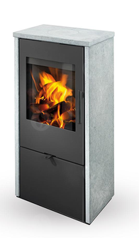 Krosnelė Romotop Alpera F 02 su muilo akmens apdaila