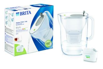 Vandens filtravimo ąsotis BRITA Style XL Grey, 3,6 l + 1 vandens filtravimo filtras BRITA Maxtra Pro All-in-1