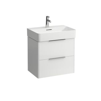 Spintelė praustuvui BASE 585x390mm su 2 stalčiais, balta matinė H4022521102601