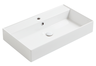 Praustuvas Simas Agile 81x46 cm, balta matinė, AG81 BIANCO MATT
