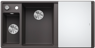 Silgranitinė plautuvė BLANCO AXIA III 6 S LI SILG PDUR Pilka Z.GL InFino M.AF