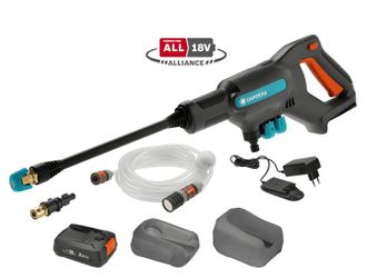 Vidutinio slėgio akumuliatorinė plovykla Gardena AquaClean 24 / 18V P4A, 14800-20 9704891-01