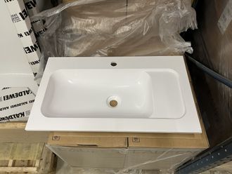 Baldinis praustuvas Laufen, 77x44cm, pagamintas iš Marbond, be perpylimo, baltas