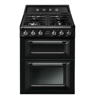 SMEG dujinė viryklė su 2 elektrinėmis orkaitėmis TR62BL