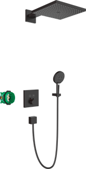 Potinkinis dušo komplektas Hansgrohe Raindance E, mat. juoda 27951000