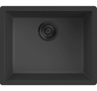 Plautuvė granitinė VERONA 50, 556x456x200 mm, Nero Black, R40294