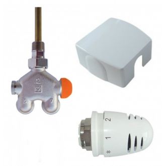 Termoreguliatoriaus komplektas gyvatukui HERZ VUA-50