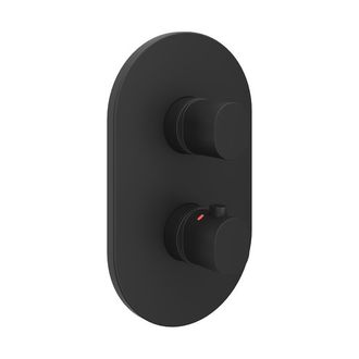 Termostatinis potinkinis vonios/dušo maišytuvas Chrome II, skirtas R-box, Black, X070467