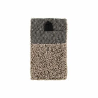 Lininė plaušinė Rento 14x24 cm, juoda/ruda