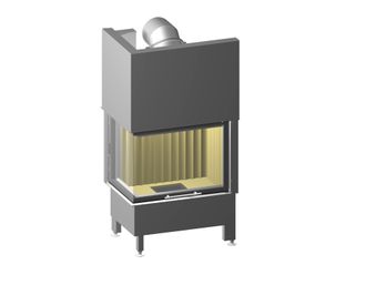 Plieninis židinio ugniakuras Spartherm Varia 2L-57h 4S, kairės pusės