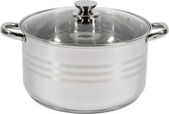 Puodas nerūdijančio plieno su teflono danga 9L 28x15.5cm HR-HJ-09 HEINNER