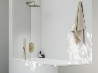 Potinkinis maišytuvas 3 funkcijų be korpuso, Ravak ES 068.60GLB.O3.RB07F, šlifuoto aukso, X070607