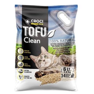 Ekologiškas kraikas katėms CROCI TOFU CLEAN 6l 2.6kg