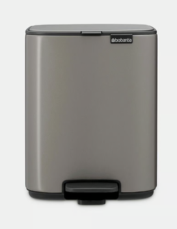 Šiukšlių dėžė Brabantia Bo, 4L., Platinum, 237881