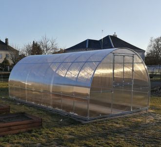 Šiltnamis KLASIKA TUBE 18m2 (plotis 3 m) danga 6 mm ilgis 6 m