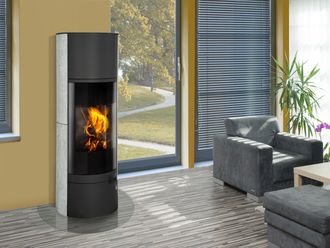 Krosnelė Romotop BELORADO 02A su šonine akmens apdaila (be akumuliacijos)