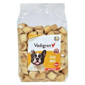 VADIGRAN Duo MINI sausainiai pagalvėlės šunims 500g, 13386