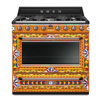 SMEG dujinė viryklė su elektrine orkaite TR90DGC9