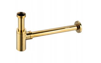 Sifonas praustuvui Balneo žalvarinis apvalus, aukso sp., E0201030110-1