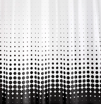 Dušo užuolaida Ridder Blacky, 180x200 cm, balta, 31840
