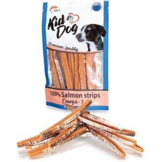 KIDDOG Strips lašišos natūralios juostelės 80g (150), A04706