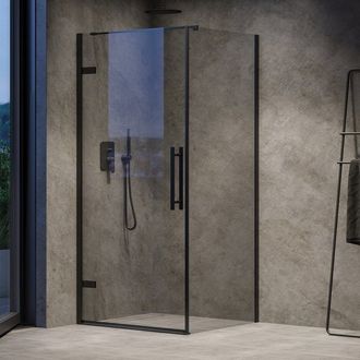 Dušo durys Ravak Cool! COSD1-80, juodas+skaidrus stiklas X0VV40300Z1