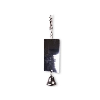 VADIGRAN Mirror Metal + Bell žaislas paukščiams 9x36cm, 14823
