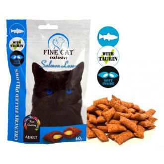 FINE CAT pagalvėlės katėms su lašiša 60g (14), RAP8058