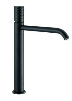 Aukštas maišytuvas praustuvui Fiore Xenon CHARME juodas matinis su Black Matt rankenėle, 441NNNN5250