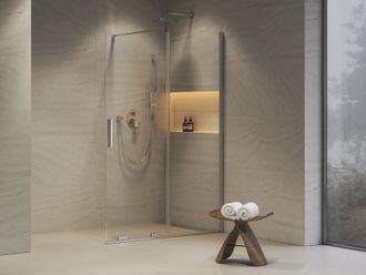 Dušo sienelė Ravak ROWI 110, blizgi+stiklas Transparent, X9WVD0C00Z1