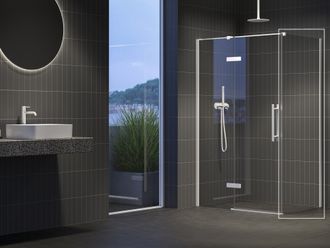 Dušo sienelė Ravak COPS-80 baltas matinis+stiklas Transparent, X9VV40E00Z1