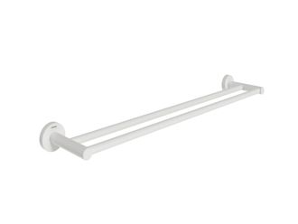 Dvigubas rankšluosčių laikiklis 60 cm Ravak KN 320.10WHM, baltas matinis, X07P1317
