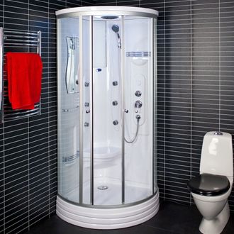 Duschy dušo kabina ketursienė su masažu ir LED 6005