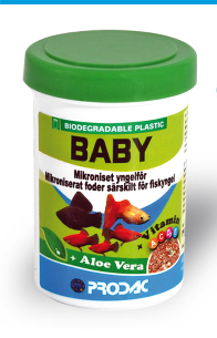 PRODAC BABY mažos smulkios granulės žuvytėms 50ml 15g, BB50.1