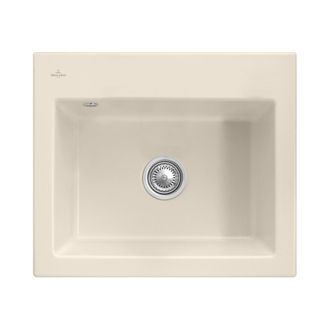 Keramikinė plautuvė VILLEROY & BOCH SUBWAY 60 S CeramicPlus 60x51cm, dramblio kaulo, 330901FUHL2