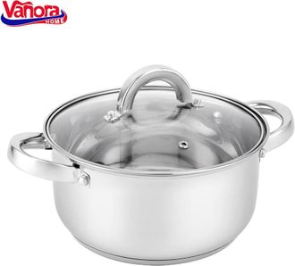 Puodas nerūdijančio plieno su teflono danga 3.9L 20x10.5cm VN-HJ-39L VANORA