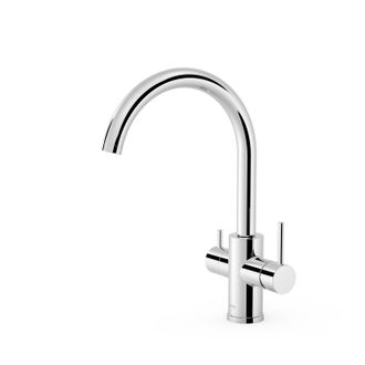 Virtuvinis maišytuvas TRES vandentiekio ir filtruotam vandeniui, chromas, 23045302