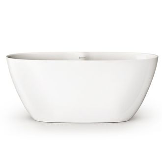 Akmens masės vonia PAA Perla 145x71 cm, balta blizgi, VAPERL145/00