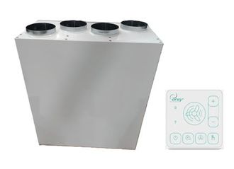 Rekuperatorius ENSY XBO 300BH vert. deš.p. 344 m³/h su vid. pašildytuvu , Wi-Fi ir Bluetooth valdikliu