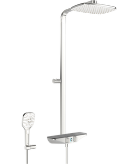 Termostatinė lietaus dušo sistema Oras Esteta su Wellfit terapijos funkcija, rankiniu dušu, chromas 759211