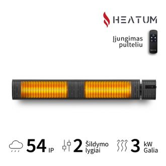 Infraraudonųjų spindulių šildytuvas Heatum H3000R EMPIRE